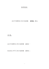 会计年度财务工作计划表格2019(二篇).docx