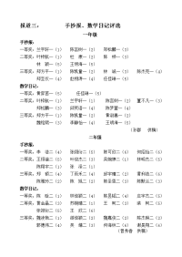 报道三手抄报、数学日记评选