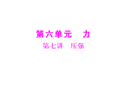初中物理复习课件：压强
