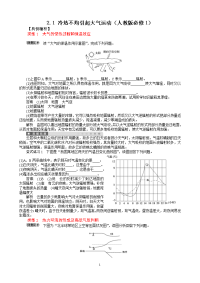 2012高一冷热不均引起的大气运动教师版