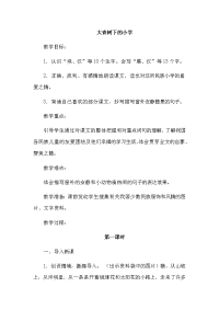 大青树下的小学教案