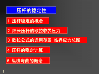 材料力学课件：压杆的稳定性