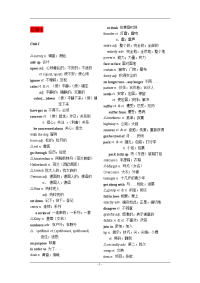 人教版高中英语全部单词