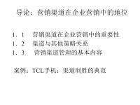 市场营销课件 导言_市场营销渠道管理