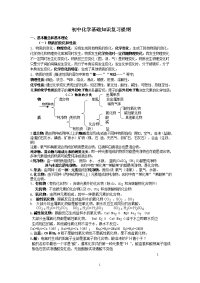 初中化学全册复习教案