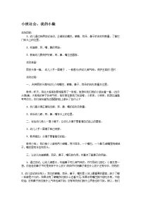 《幼儿园小班教案》小班社会：我的小脸