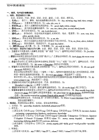 动词的时态和语态构成表-初中英语语法.doc
