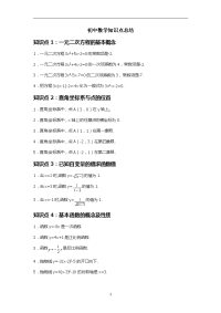 初中数学中考常考知识点总结