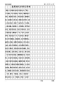 [高考]10高考背诵篇目练字材料