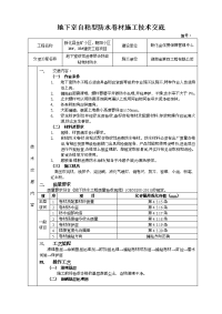 地下室剪力墙自粘型防水卷材施工技术交底