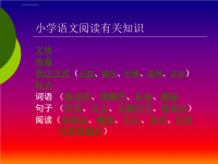 小学语文阅读复习课件