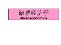 微观经济学第1章经济学导论