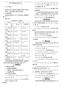 初中英语时态详细讲解