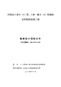 兴国县5座小（1）型、1座一般小（2）型病险水库除险加固工