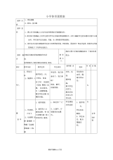 小学体育课教案