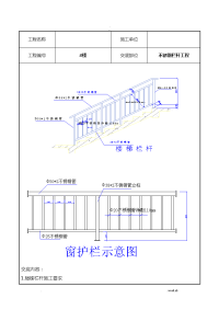 不锈钢栏杆施工技术交底大全