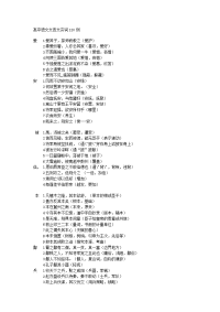 高中语文文言文实词归纳