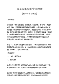 青花瓷纸盘的中班教案.docx