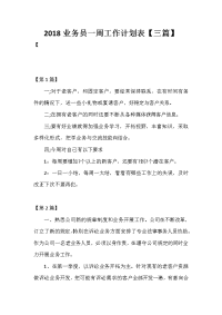 2020业务员一周工作计划表【三篇】.doc