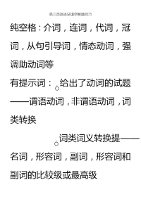 高三英语语法填空解题技巧