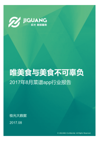 2017年8月菜谱app行业报告