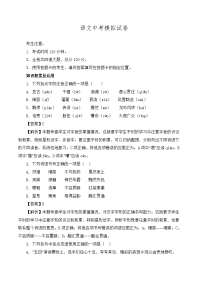 初中语文中考模拟试卷 含答案(25)