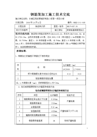 钢筋笼加工施工技术交底