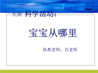 国际大班科学活动幼儿教育ppt课件附教案