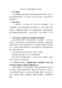 安全生产月活动监理工作总结