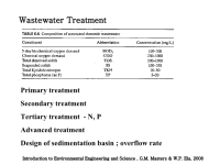 废水处理流程设计及原理WastewaterTreatmentProcess