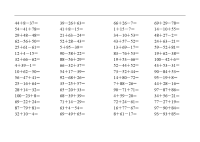 100以内连加减法