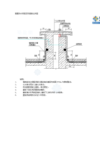 屋面防水等高变形缝做法详图