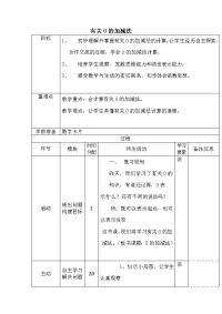 有关0 的加减法