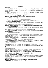 初中政治中考必考考点背诵版本