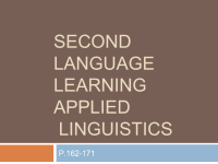 SECONDLANGUAGELEARNINGAPPLIEDLINGUISTICS第二语言学习应用语言学