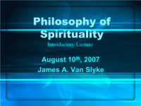 PhilosophyofSpirituality哲学的精神