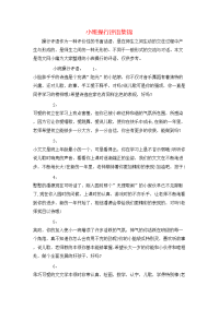 小班操行评语集锦