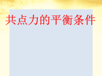 高中物理 3.5共点力的平衡课件 粤教必修