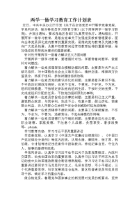 两学一做学习教育工作计划表