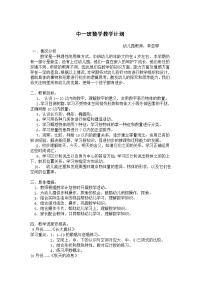 中班数学计划.doc