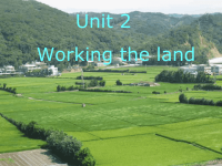 高中英语：reading Working the land课件人教必修4