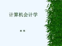 计算机会计学培训教材