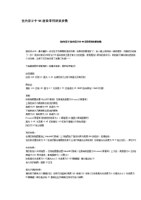室内设计中VR渲染常用材质参数