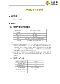 外墙门窗标准做法施工工艺(附节点图)