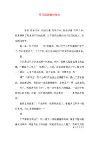 学习经历初中作文x