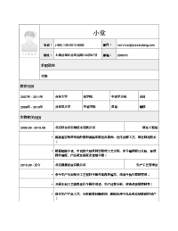 应聘生物类岗位简历模板2