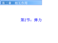 高中物理第三章3.2弹力课件