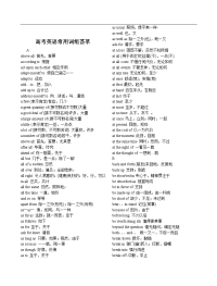 [高考必看]高考英语常用词组荟萃