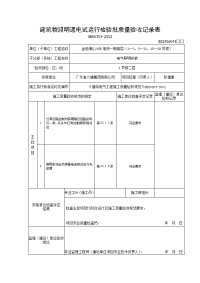 (04)建筑物照明通电试运行检验批质量验收记录表