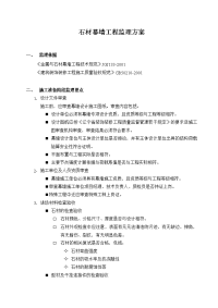 石材幕墙工程监理方案